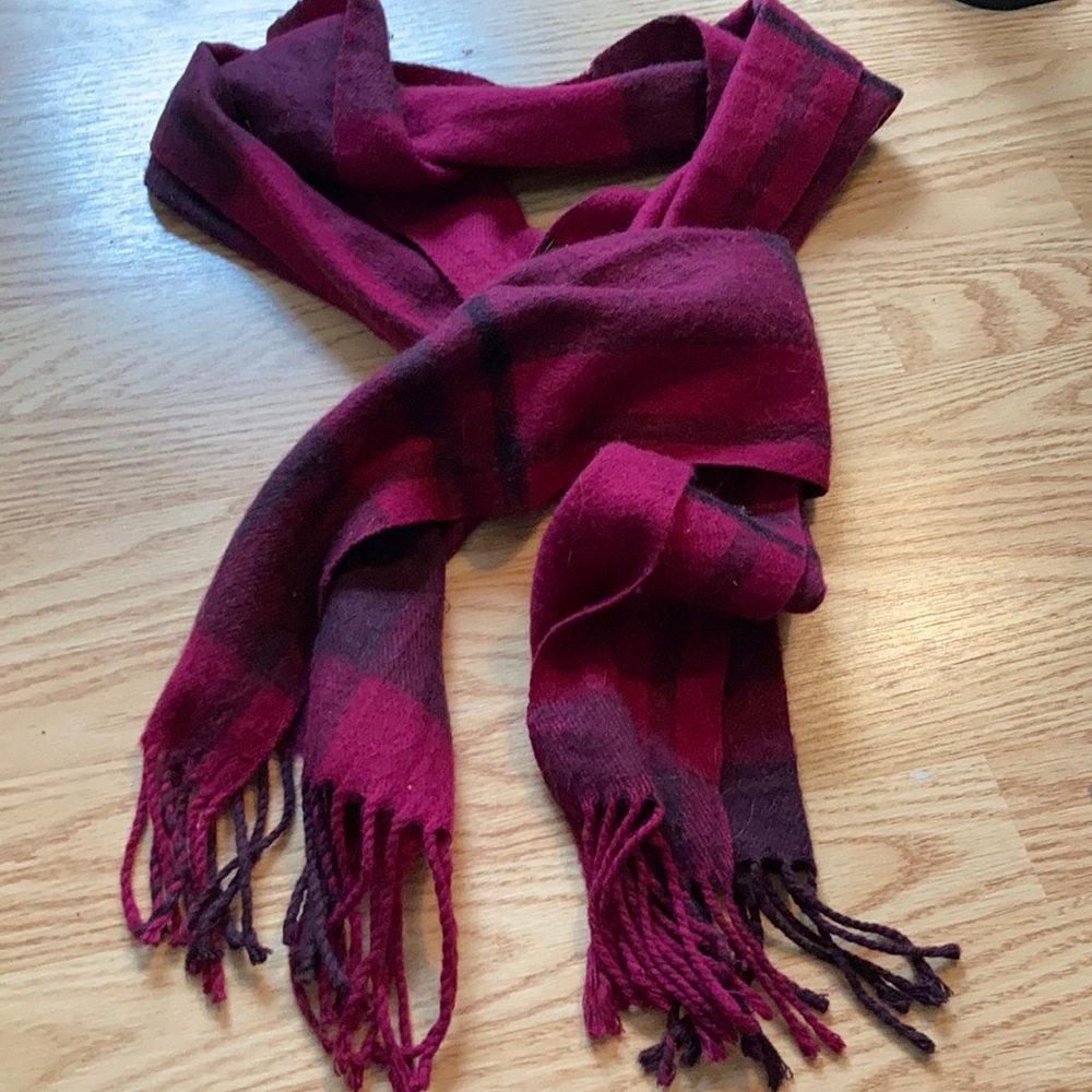 Bright plaid scarf